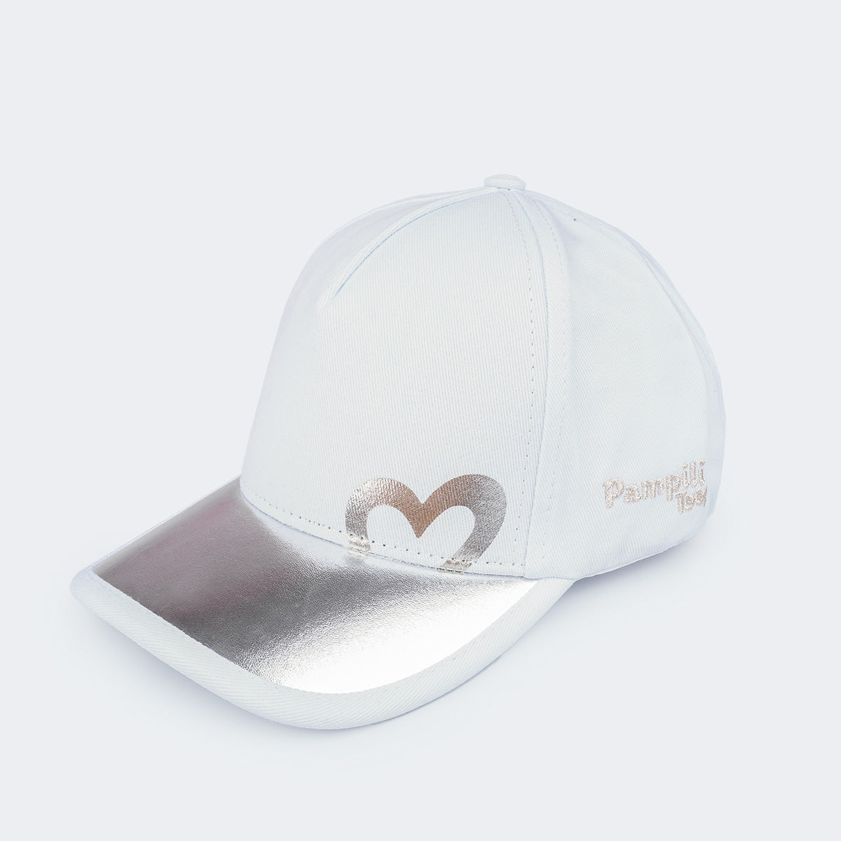Boné Feminino Metálico Branco