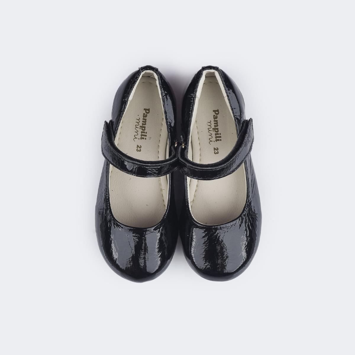 Sandales Fille Pampili Pointure 10 – Couleur Noire, En Cuir Et Textile, D'occasion