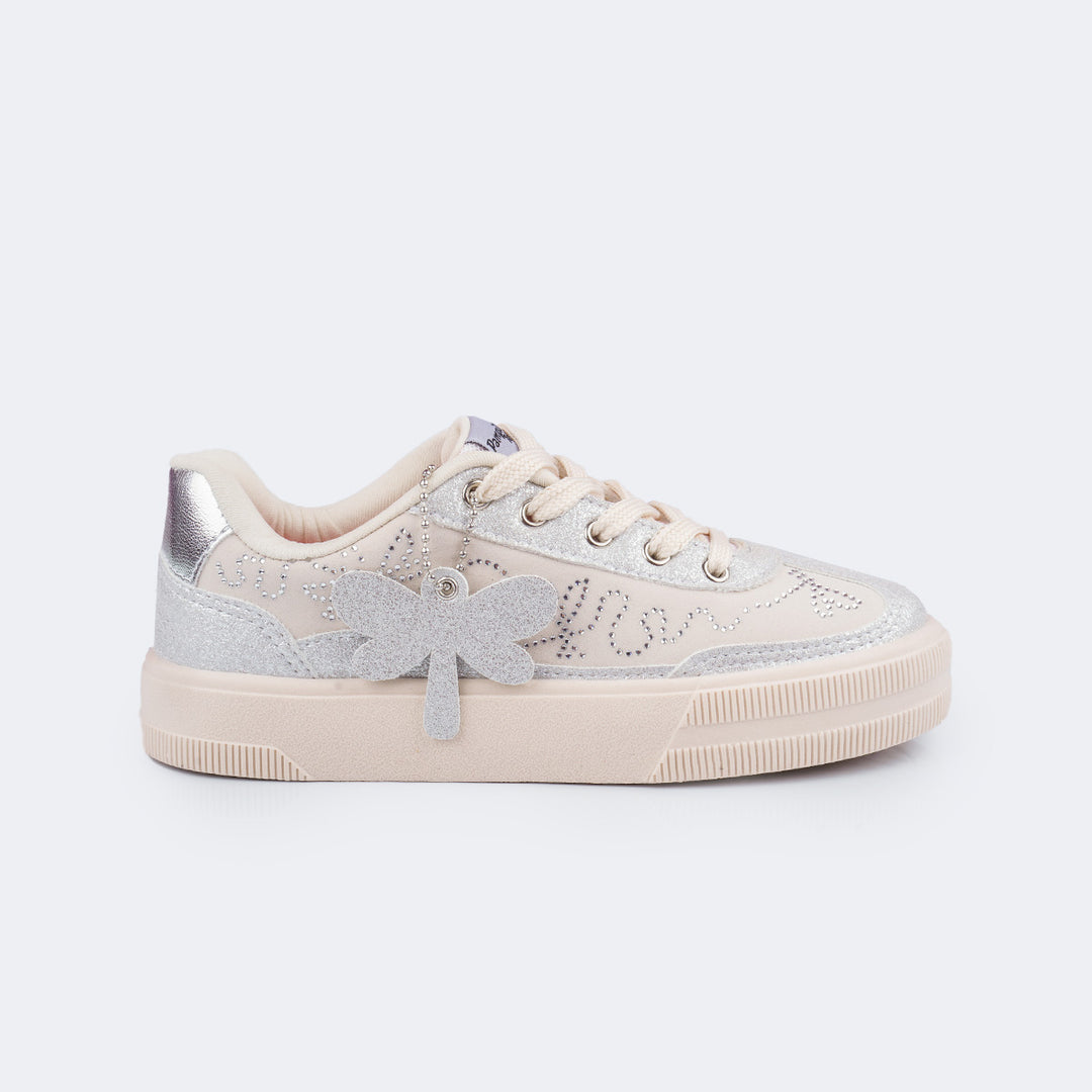 Tênis Infantil Feminino Pampili XT25 Libélula Nude