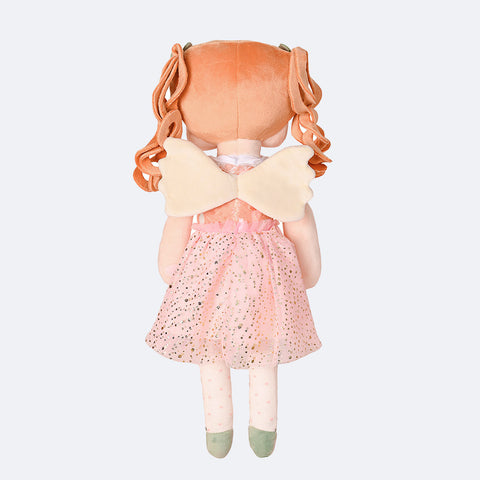 Boneca Metoo Angela Fada Malu com Caixa Rosa - costas da boneca