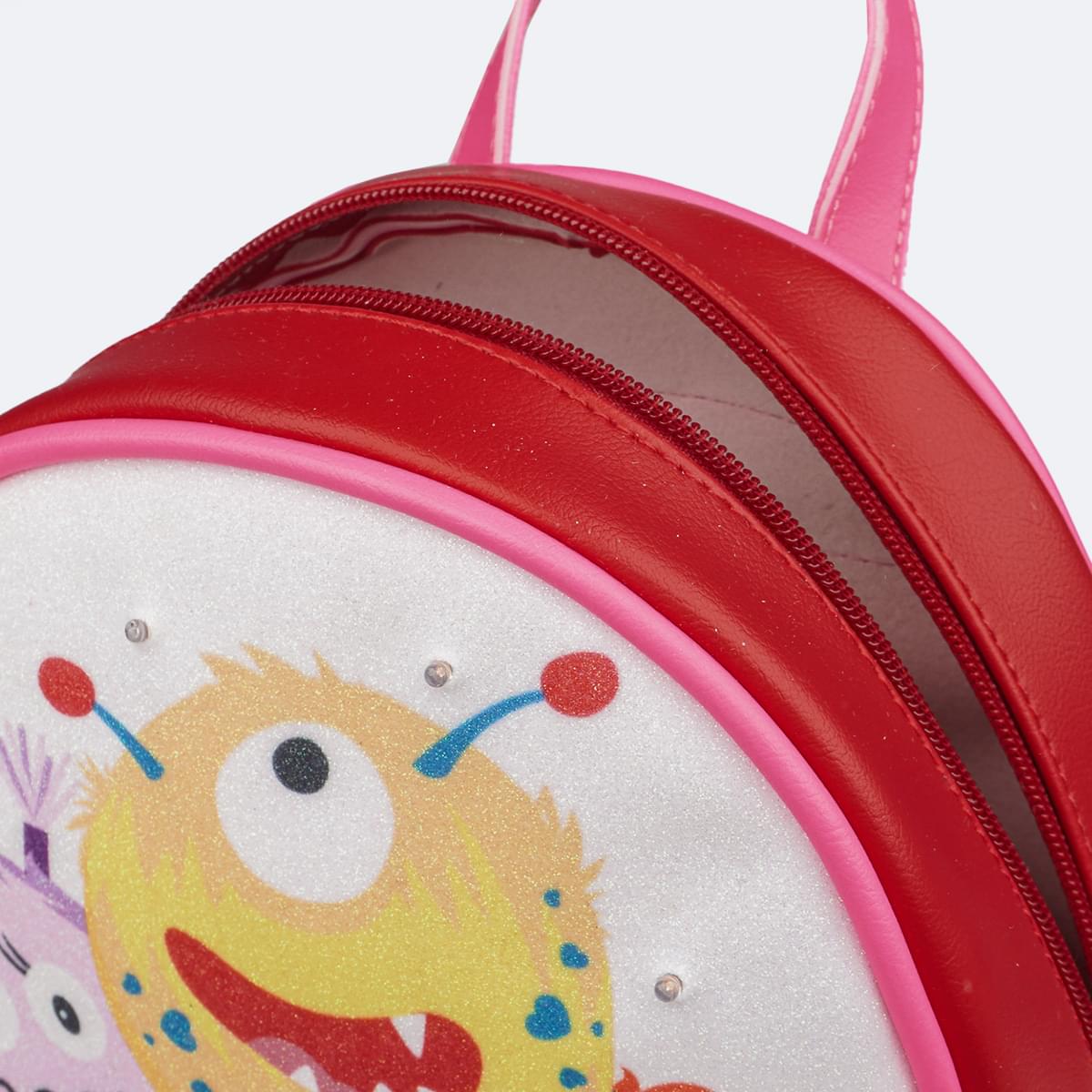 Mochila Infantil Pampili Chocomonstros Cacau Show Branca e Colorida