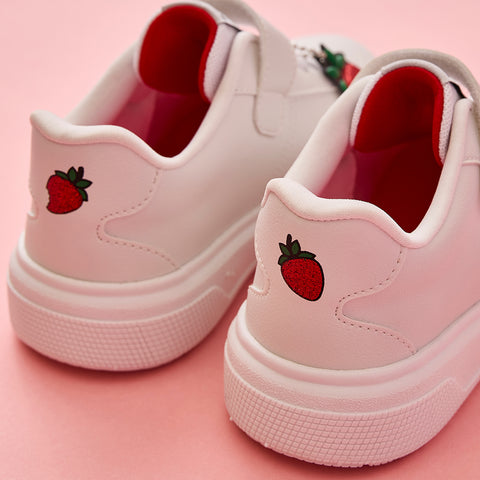 Tênis Infantil Pampili XP24 Morango Branco - PRÉ VENDA