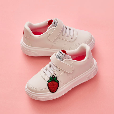 Tênis Infantil Pampili XP24 Morango Branco - PRÉ VENDA