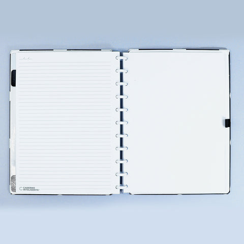 Caderno Inteligente Anna Poá Grande Preto e Branco