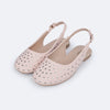 Sapatilha Slingback Pampili Ballet Tachas Rosa Novo