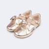 Sapato Infantil Feminino Pampili Angel Laço de Boneca Dourado