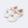 Sapato Infantil Pampili Angel Laço Boneca Prata
