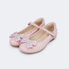 Sapatilha Infantil Feminino Pampili Angel Laço com Glitter Rosa