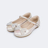 Sapatilha Infantil Feminino Pampili Angel Laço com Glitter Nude