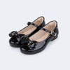 Sapato Infantil Pampili Angel com Laço Preto Verniz
