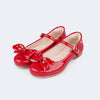 Sapato Infantil Pampili Angel com Laço Vermelho Verniz