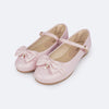 Sapato Infantil Pampili Angel Laço Pingente Pérola e Strass Rosa Claro