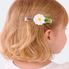 Presilha de Cabelo Flor Margarida Branca