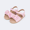Sandália Infantil Pampili Nana com Laço Rosa
