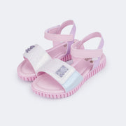 Sandália Infantil Pampili Candy Ursinho Lilás