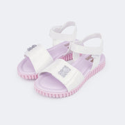 Sandália Infantil Pampili Candy Ursinho Branca