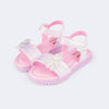 Sandália Infantil Pampili Candy Patch Ursinho Rosa