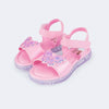 Sandália Infantil Pampili Candy Borboleta Holográfica Rosa