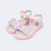 Sandália Infantil Feminina Candy Laço Candy Color