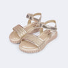 Sandália Infantil Feminina Candy Glitter Dourada
