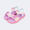 Sandália Papete Infantil Pampili Candy Relógio Gatinho Colorida