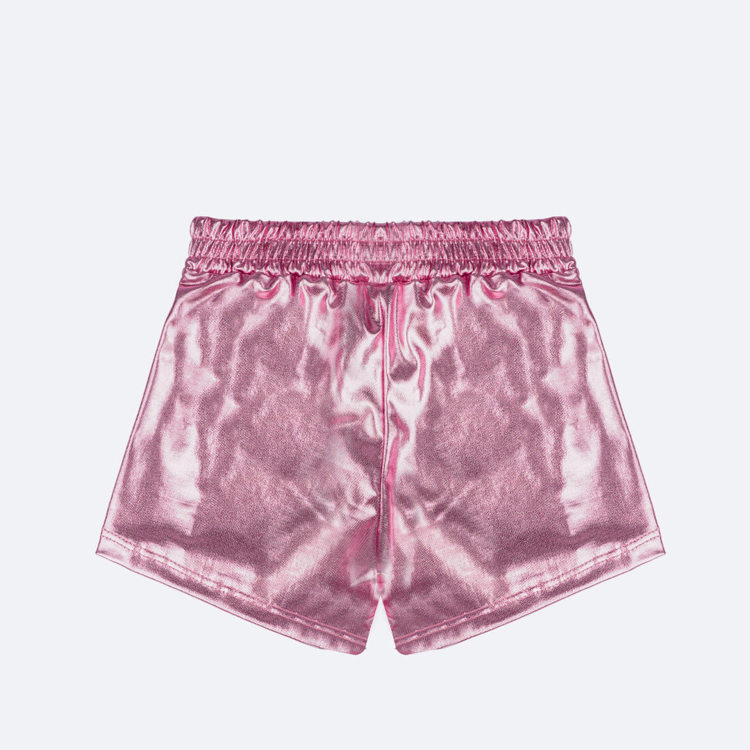 Short Infantil Pampili Pink Holográfico | Mundo da Menina by Pampili