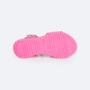 Sandália Papete Infantil Pampili Candy Game Pink