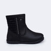 Bota Infantil Pampili Rubi Cano Médio Comfy com Glitter Preta