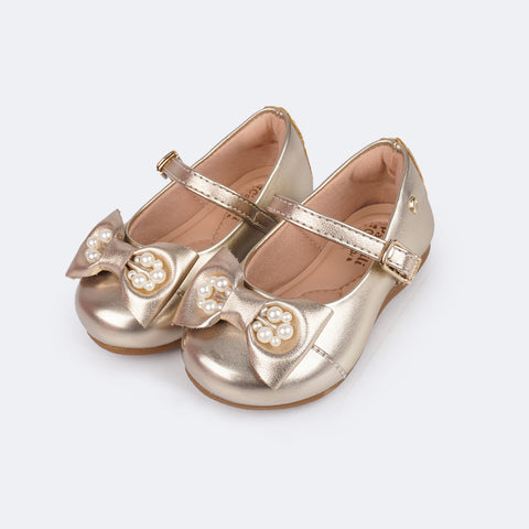 Infantil Pampili Sapato Boneca Infantil Dourado Sapato Infantil