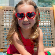 Óculos de Sol Infantil KidSplash! Proteção UV Coração Vermelho - óculos de coração