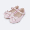 Sapatilha Infantil Pampili Bailarina Laço com Manta de Strass Rosa Suspiro