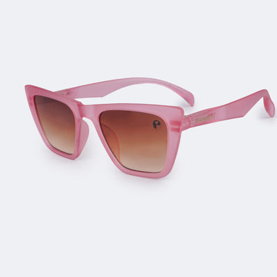 Óculos de Sol Infantil Feminino Pampili Acetato Pink - frente do óculos de sol