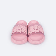 Chinelo Slide Infantil Pampili Fly Glee Corações Rosa - chinelo nuvem