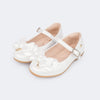 Sapato Infantil Pampili Bailarina com Pingente Branco