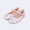 Sapato Infantil Pampili Bailarina Borboleta e Glitter Tie Dye