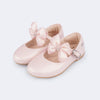 Sapato Infantil Pampili Bailarina Laço Comfy Rosa