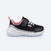 Tênis Infantil Feminino Sky Malha Respirável Glitter Preto