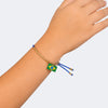 Pulseira Infantil Pampili Brasil Azul