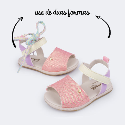 Sandália Infantil Espadrilhe Pampili Lala Colorida