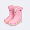 Bota Galocha Infantil Pampili Glee Unicórnio Rosa