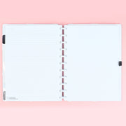 Caderno Inteligente Anna Poá Grande Rosa e Branco