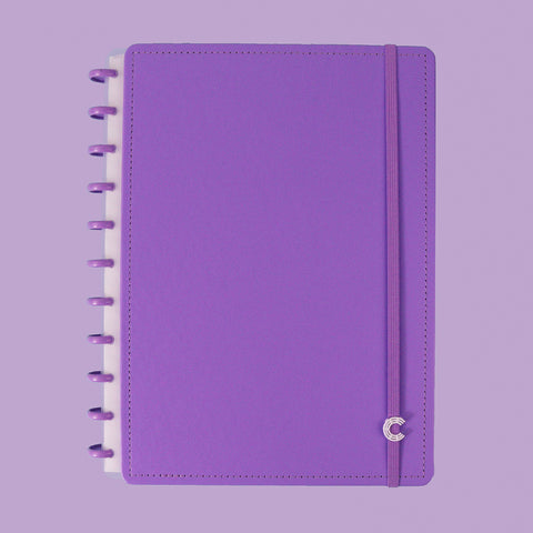 Caderno Inteligente All Purple Grande Roxo - frente do caderno
