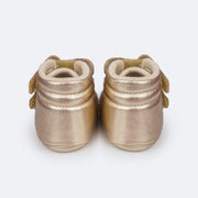 Bota de Bebê Pampili Nina Laço Dourada - bota infantil feminina