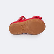 Sapato Infantil Pampili Mini Angel Strass Vermelho Peper Verniz - sapatilha vermelha para bebe