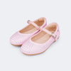 Sapatilha Infantil Feminina Bailarina Glitter Rosa