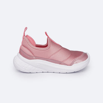 Tênis Infantil Feminino Pampili Gabi Comfy Ultra Leve Rosa Blush - lateral tênis infantil