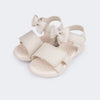 Sandália Infantil Feminina Mavie Laço Perfuro Nude