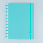 Caderno Inteligente All Aquamarine Grande Azul - frente do caderno