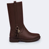 Bota Infantil Cano Longo Pampili Safira Marrom