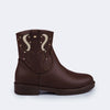 Bota Infantil Pampili Safira Western Marrom